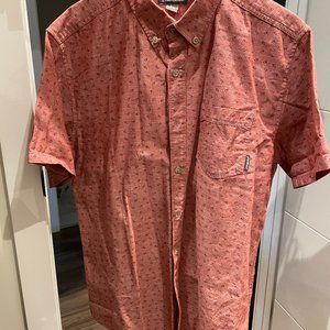 Eddie Bauer Red Short Sleeved Button Down